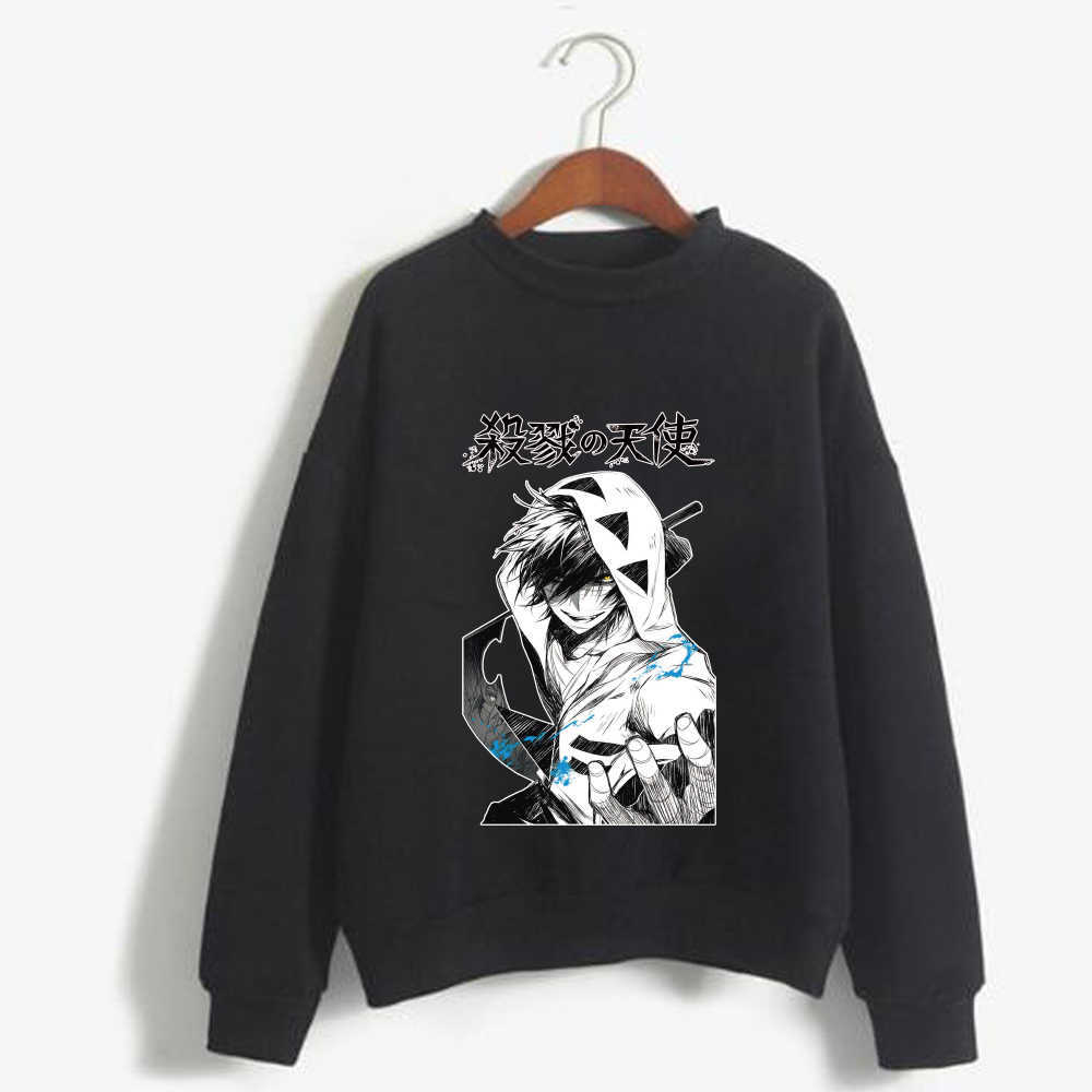 Anime Angels of Death Hoodie O-neck Fashion Long Sleeve Casual Loose Unisex Y0804