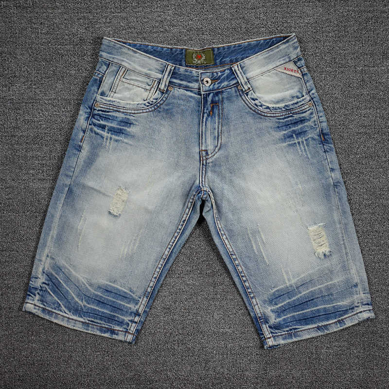 Summer Ly Fashion Men Jeans Retro Light Blue Washed Ripped Denim Shorts Hombre Vintage Designer Cotton Short for 5VOD
Summer Ly Fashion Men Jeans Retro Light Blue Washed Ripped Denim Shorts Hombre Vintage Designer Cotton Short for 5VOD
