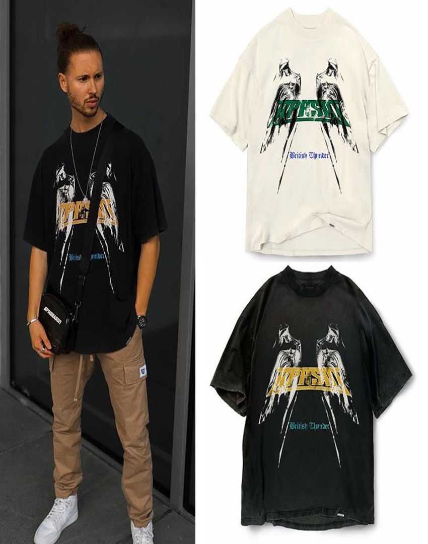 2020 Represent t shirt women`s T-shirts High Street Angel Thunder Print Short Sleeve Men women Vintage wash T-shirts Top L0223, White;black
2020 Represent t shirt women`s T-shirts High Street Angel Thunder Print Short Sleeve Men women Vintage wash T-shirts Top L0223, White;black