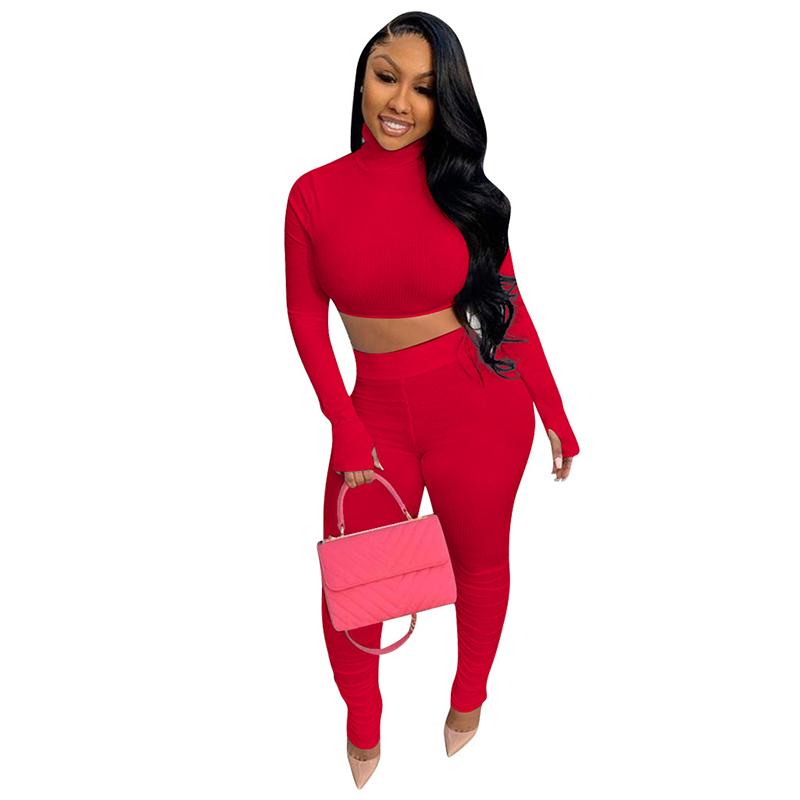 Women's Two Piece Pants 2021 Autumn Set Full Sleeve Turtleneck Crop Top+Elastic Waist Folds Slim Casual Fitness Sports Wear Outfits, White
Women's Two Piece Pants 2021 Autumn Set Full Sleeve Turtleneck Crop Top+Elastic Waist Folds Slim Casual Fitness Sports Wear Outfits, White