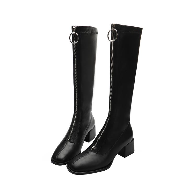Boots Knee-Length Women High Heel Ladies Front Zipper Straight Female Long Leather Thin Hy502
Boots Knee-Length Women High Heel Ladies Front Zipper Straight Female Long Leather Thin Hy502
