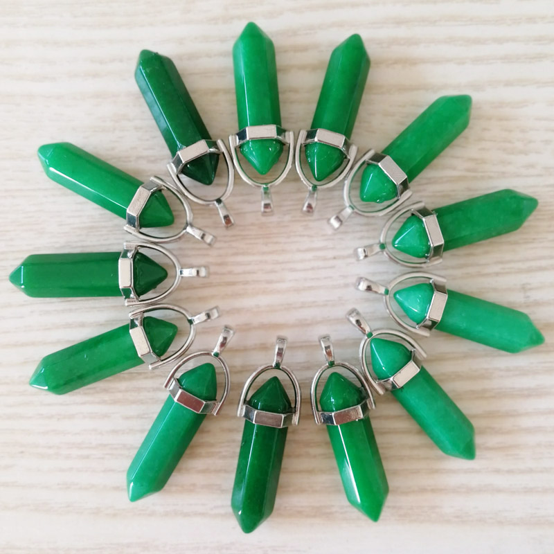 Wholesale 50Pcs Natural Green Crystal Stone Charm Hexagonal Pointed Pendant Parts for Jewelry Necklace Making
Wholesale 50Pcs Natural Green Crystal Stone Charm Hexagonal Pointed Pendant Parts for Jewelry Necklace Making