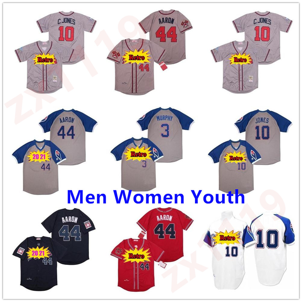 Braves Men Women kids Vintage 44 Hank Aaron H.Aaron 3 Dale Murphy 10 Chipper Jones 1957 1963 1973 1974 1982's Baseball Jerseys, Blue;black
Braves Men Women kids Vintage 44 Hank Aaron H.Aaron 3 Dale Murphy 10 Chipper Jones 1957 1963 1973 1974 1982's Baseball Jerseys, Blue;black