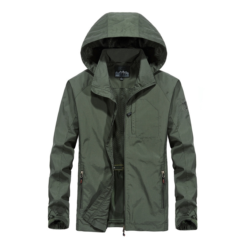 Jacket men's spring and autumn thin casual assault jacket youth loose large hooded sports jacket factory 7868, Khaki
Jacket men's spring and autumn thin casual assault jacket youth loose large hooded sports jacket factory 7868, Khaki