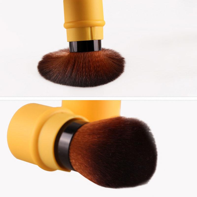 Makeup Brushes Retractable Single Brush Foundation Blending Powder Blusher Face Convenient Travel Tool Cosmetic Soft Bristles