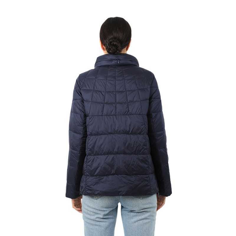 Short Women Down Jacket Office Lady Quilted Coat Cotton Parka Fluff Clothes Lightweight Office Ladies Vest Quilted Clothes 18-03 210901