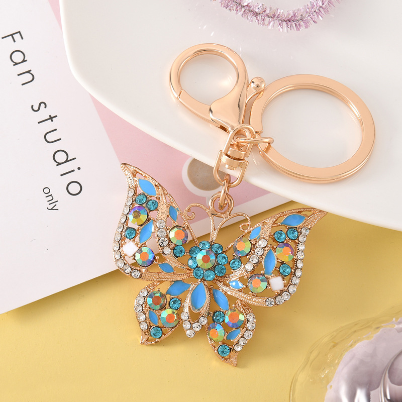 Color Diamond Set Hollow Butterfly Metal European And American Key Rings Pendant Creative Small Gift Bag Customized Keyring
Color Diamond Set Hollow Butterfly Metal European And American Key Rings Pendant Creative Small Gift Bag Customized Keyring
