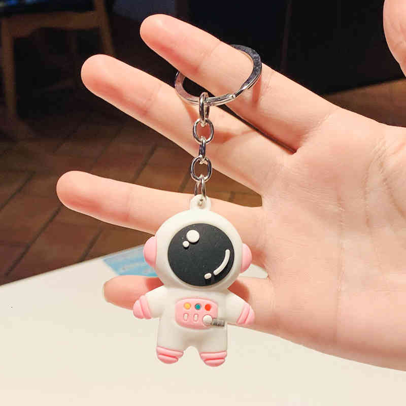 Key Rings Cartoon Astronaut Chain Pendant Pvc Bag Exquisite Car Small Gift