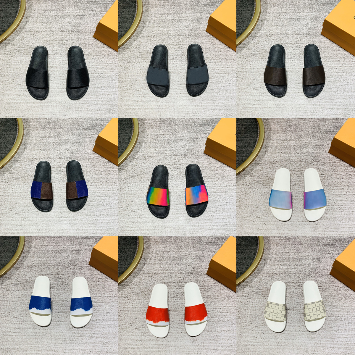 2021 Fashion Men Women Sandals Designer Shoes Luxury Slide Summer Fashion Wide Flat Slippery Sandals Slipper Flip Flop Flower Box Size 36-46, Gifts
2021 Fashion Men Women Sandals Designer Shoes Luxury Slide Summer Fashion Wide Flat Slippery Sandals Slipper Flip Flop Flower Box Size 36-46, Gifts