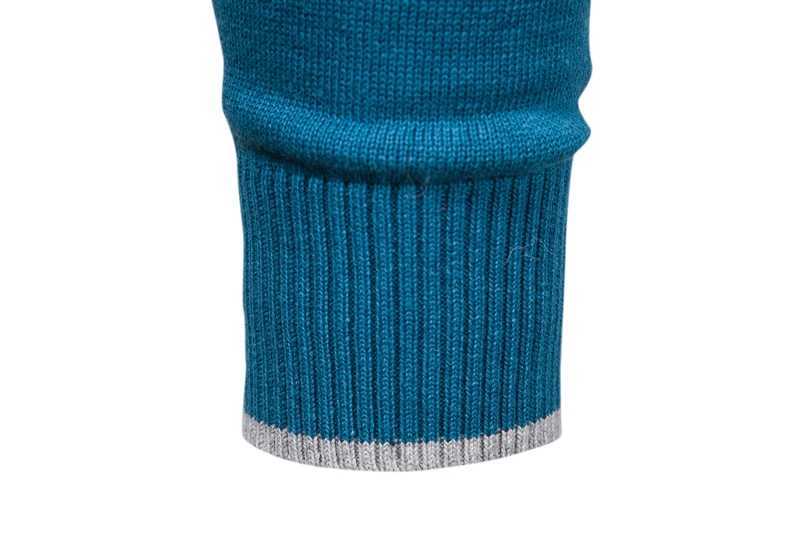 100% Cotton Pullover V-neck Men's Sweater Solid Color Long Sleeve Autumn Slim Sweaters Men Casual Pull Men Clothing 210818