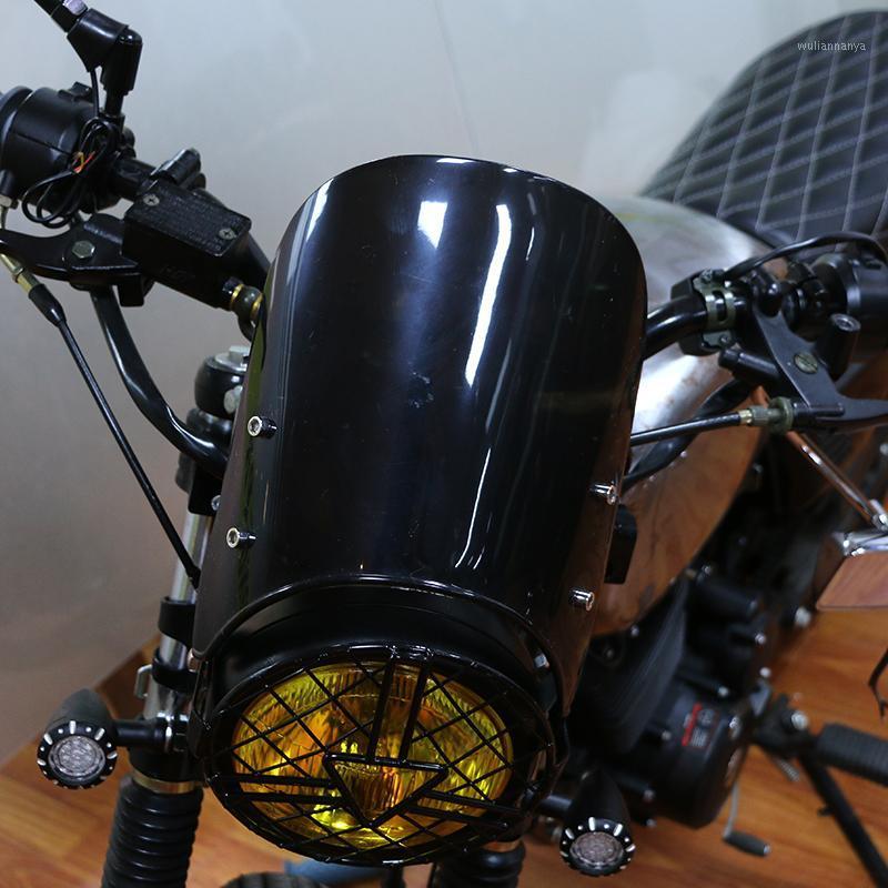 Motorcycle Windshield Universal Windscreen For 5"-7" Headlight Motorbike Retro Black Wind Deflector Scooter Clear Screen
Motorcycle Windshield Universal Windscreen For 5"-7" Headlight Motorbike Retro Black Wind Deflector Scooter Clear Screen