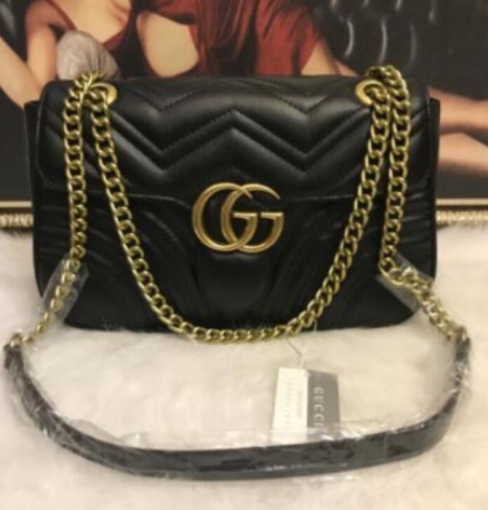 2021 GUCCI Luxury Designer New Style Marmont Shoulder Bags Women GG Gold Chain Cross Body Bag PU Leather Handbags Purse Female
2021 GUCCI Luxury Designer New Style Marmont Shoulder Bags Women GG Gold Chain Cross Body Bag PU Leather Handbags Purse Female