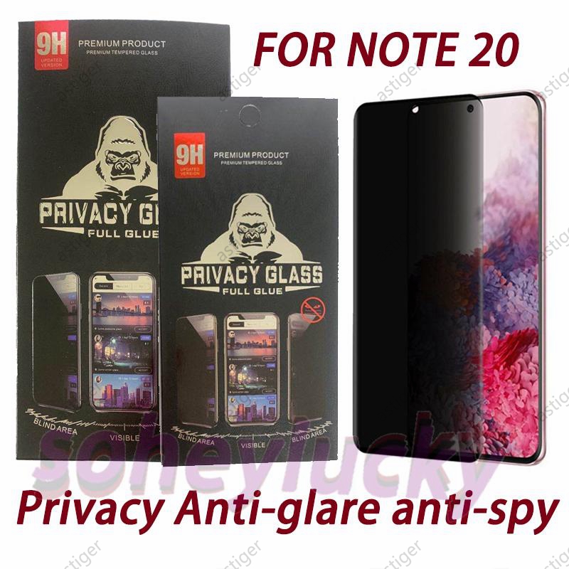 Privacy Anti-glare anti-spy 5D Curved Full Cover screen protectors Tempered Glass For Samsung Note 20 S21 S20 Ultra Plus S10 S8 S9 Note10 Note8 note9 with package 
Privacy Anti-glare anti-spy 5D Curved Full Cover screen protectors Tempered Glass For Samsung Note 20 S21 S20 Ultra Plus S10 S8 S9 Note10 Note8 note9 with package
