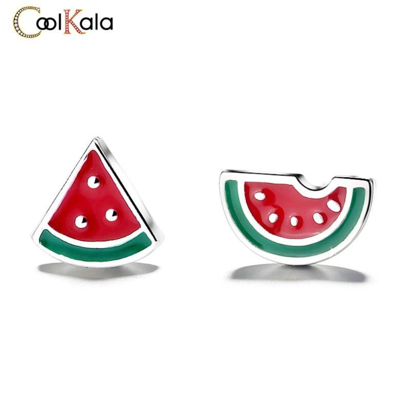 Stud Coolkala S925 Silver Asymmetric Red Watermelon Girl Funny Cute Student Fruit Earrings
Stud Coolkala S925 Silver Asymmetric Red Watermelon Girl Funny Cute Student Fruit Earrings