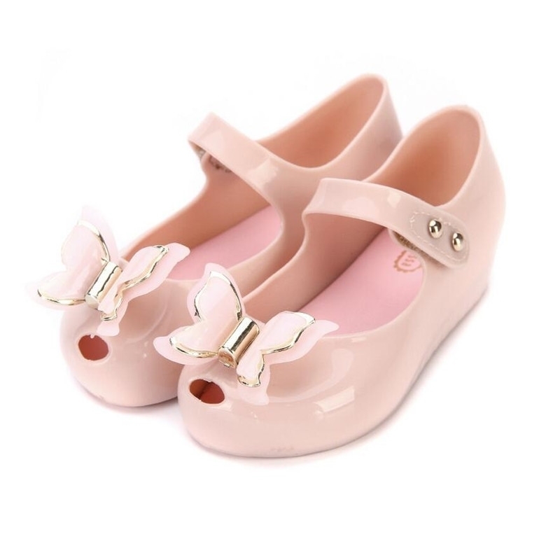 Mini Melissa Butterfly Kids Shoes Children Jelly Sandals Soft Bottom Princess Girl New Summer Girls sandals T200515 от DHgate WW