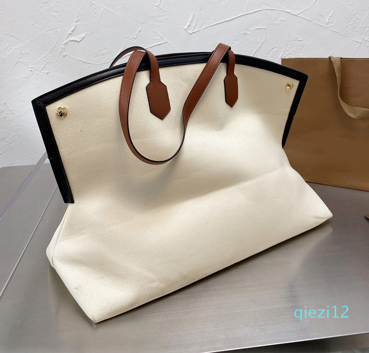 Designer- Canvas Tote Bag Women Handbag Large Capacity Shoulder Shopping Bags Graphic Two-tone Leather Interior Pockets Open Handbags2, White
Designer- Canvas Tote Bag Women Handbag Large Capacity Shoulder Shopping Bags Graphic Two-tone Leather Interior Pockets Open Handbags2, White