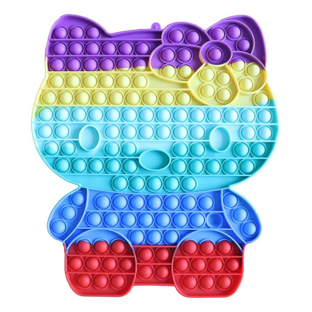 Large size 30cm Giant Big Party Favor Fidget Reliver Stress Toy Rainbow Push Bubble Simpl Dimmer Antistress Toy Children Sensory Game
