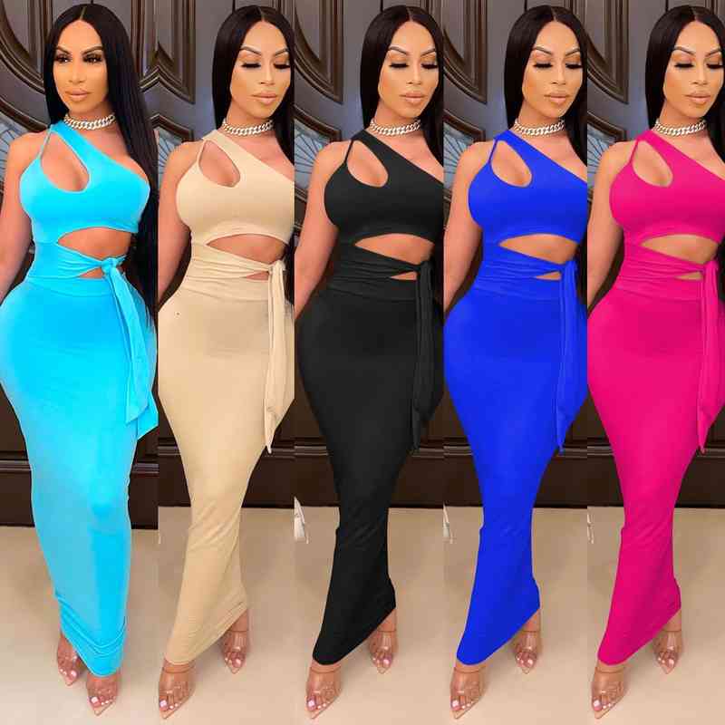 Two Piece Set Sexy Outfits For Woman Night Club Vacation Cut Out Bodycon Dress Women Maxi Skirt And Top Set, White
Two Piece Set Sexy Outfits For Woman Night Club Vacation Cut Out Bodycon Dress Women Maxi Skirt And Top Set, White