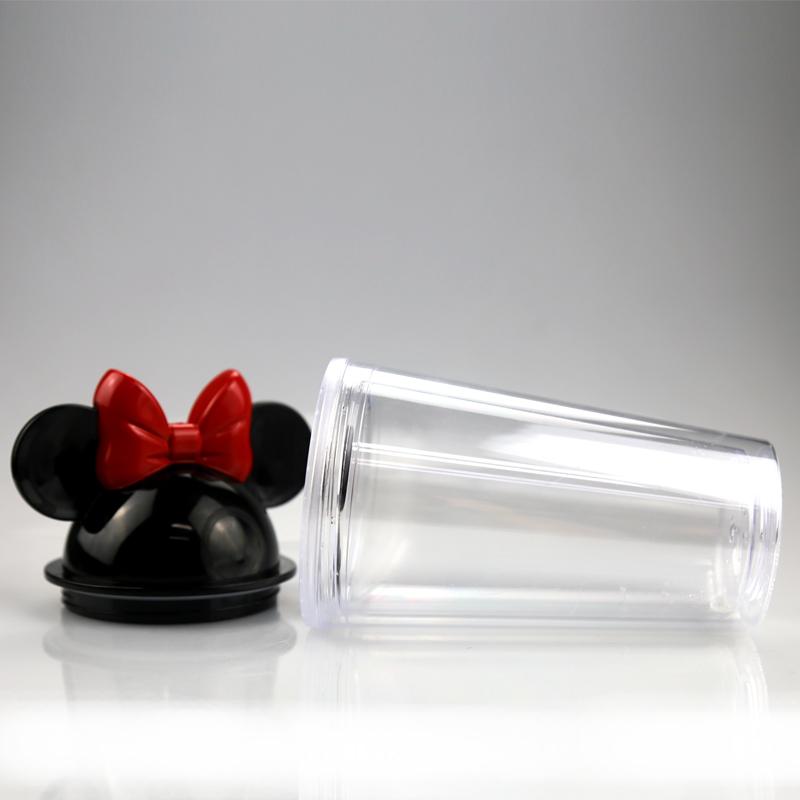16oz Clear Mouse Ear Tumblers with Straw 450ml Mouse Ears Mug Acrylic Plastic Water Bottles Cute Child Cups for gift, Customize
16oz Clear Mouse Ear Tumblers with Straw 450ml Mouse Ears Mug Acrylic Plastic Water Bottles Cute Child Cups for gift, Customize