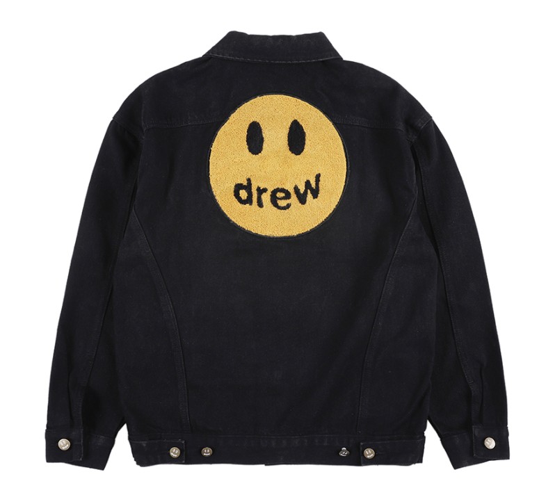 21ss Tide Drew House Smiley Face Denim Jacket High Street Casual Loose Oversize Tops for Men and Women Couple Coats Designer Jackets, Black
21ss Tide Drew House Smiley Face Denim Jacket High Street Casual Loose Oversize Tops for Men and Women Couple Coats Designer Jackets, Black