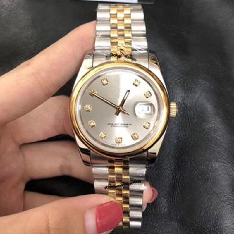 New Automatic 2813 Mechanical Watch Men Datejust 36mm Stainless Steel Solid Sapphire Glass Clasp President Wrist Watch, Slivery;brown
New Automatic 2813 Mechanical Watch Men Datejust 36mm Stainless Steel Solid Sapphire Glass Clasp President Wrist Watch, Slivery;brown