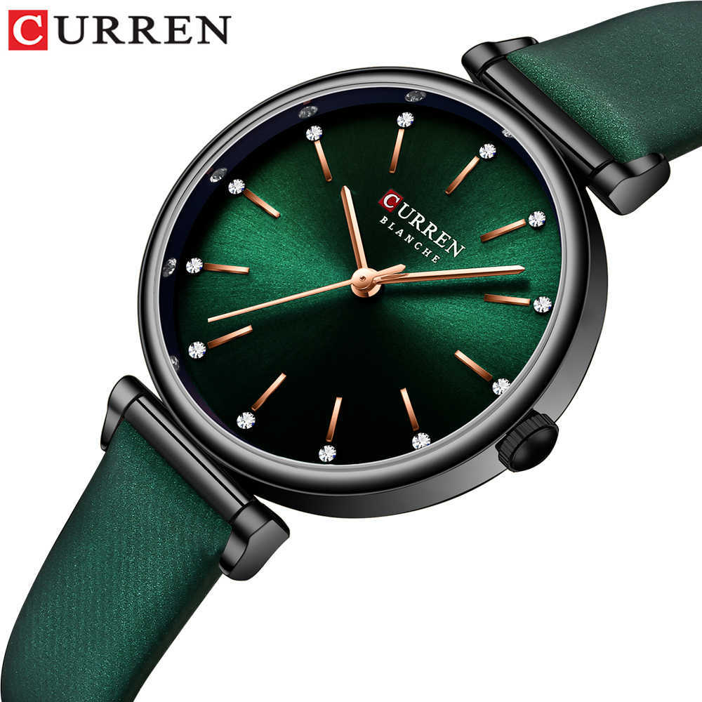 CURREN Women's Watches TOP Brand Luxury Quartz Wristwatch with Leather Shiny s dial Green Clock Female 210616, Coffee
CURREN Women's Watches TOP Brand Luxury Quartz Wristwatch with Leather Shiny s dial Green Clock Female 210616, Coffee