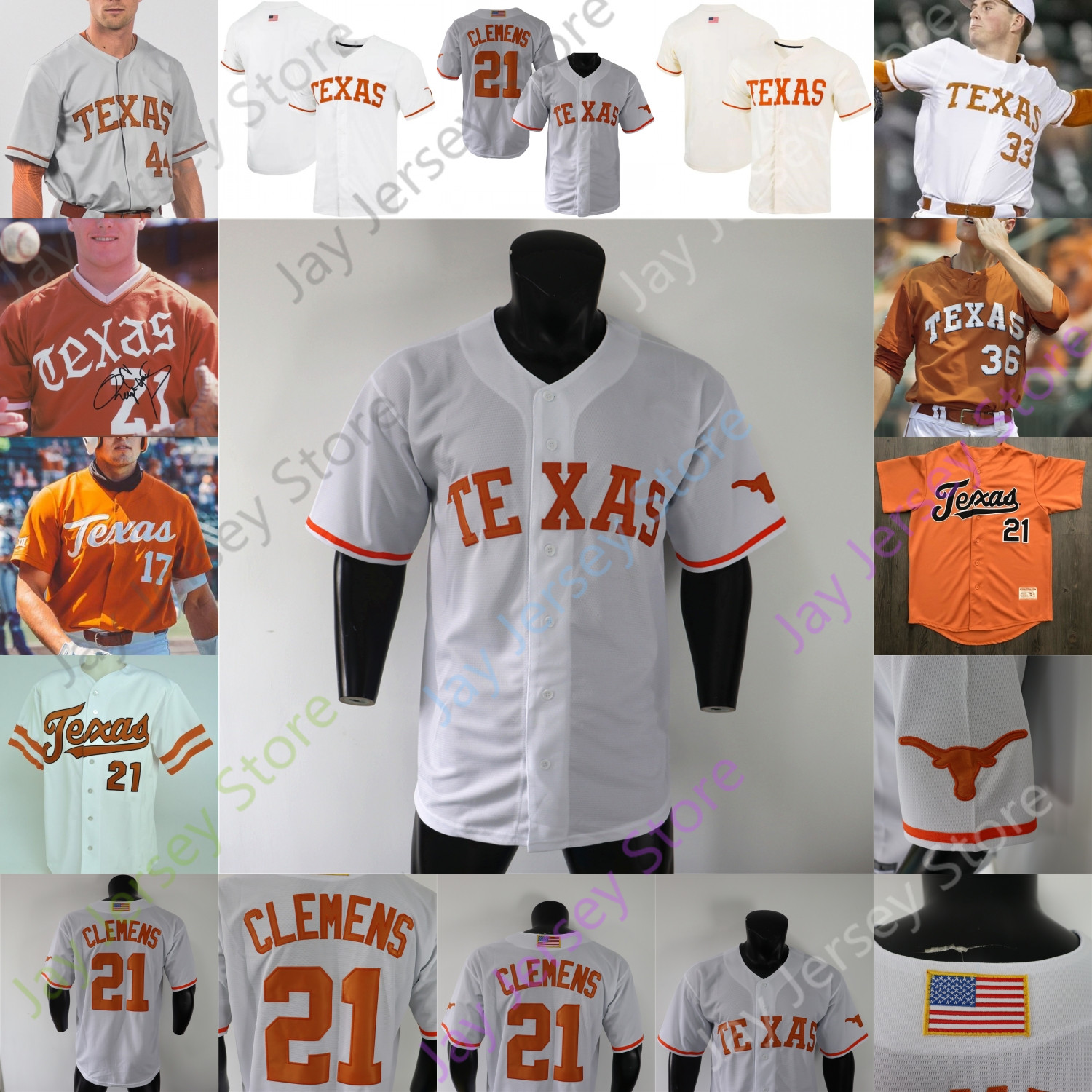 NCAA College Texas Longhorns Baseball Jersey Kody Clemens Roger Clemens Trey Faltine Tanner Witt Melendez Hansen Mitchell Daly Silas Ardoin Kennedy Hodo III Youth, White ii
NCAA College Texas Longhorns Baseball Jersey Kody Clemens Roger Clemens Trey Faltine Tanner Witt Melendez Hansen Mitchell Daly Silas Ardoin Kennedy Hodo III Youth, White ii