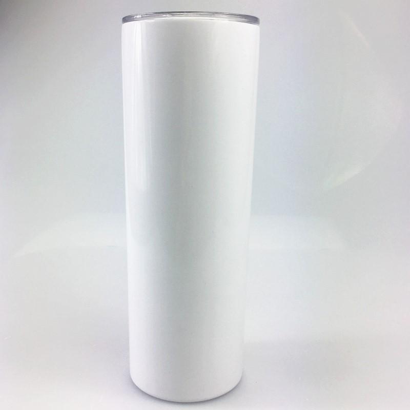 New 20oz Sublimation Tumbler with Lid DIY Blank straight Tumblers Double Wall Vacuum Insulated Slim Tumblers Car Mug