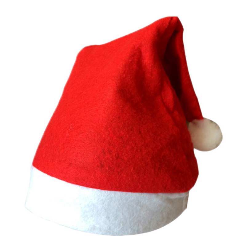 Wholesale High Quality Festival Adult Children Red lti Size Christmas Decoration Ornaments Santa Claus Hat Free shipping