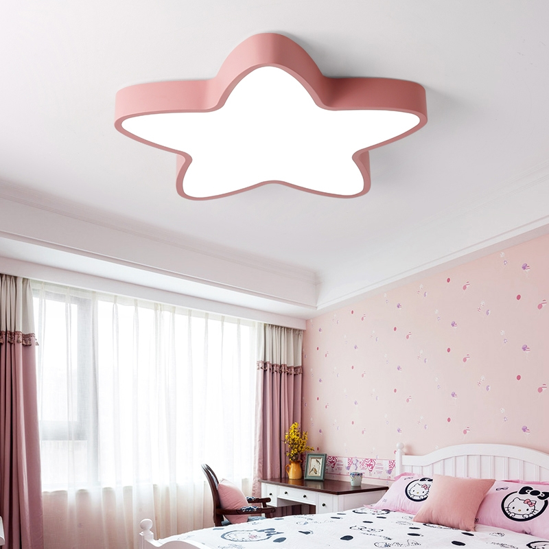 Modern children's room amusement park light living room bedroom LED colorful star ceiling lamp