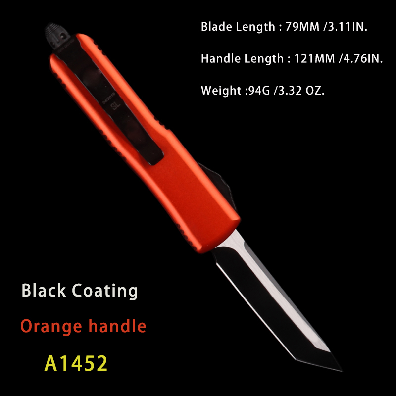 Orange MINI UTX 85 pocket knives ORIGINAL SIZE MT Automatic Knife DOUBLE action tactical folding knifes GIFT hunting men grooming 306u
Orange MINI UTX 85 pocket knives ORIGINAL SIZE MT Automatic Knife DOUBLE action tactical folding knifes GIFT hunting men grooming 306u