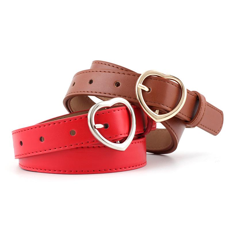 Belts Pu Leather Gold Sliver Pin Buckle Thin Female Drop Luxury Heart For Women Black White Ladies Waist Belt, Black;brown
Belts Pu Leather Gold Sliver Pin Buckle Thin Female Drop Luxury Heart For Women Black White Ladies Waist Belt, Black;brown