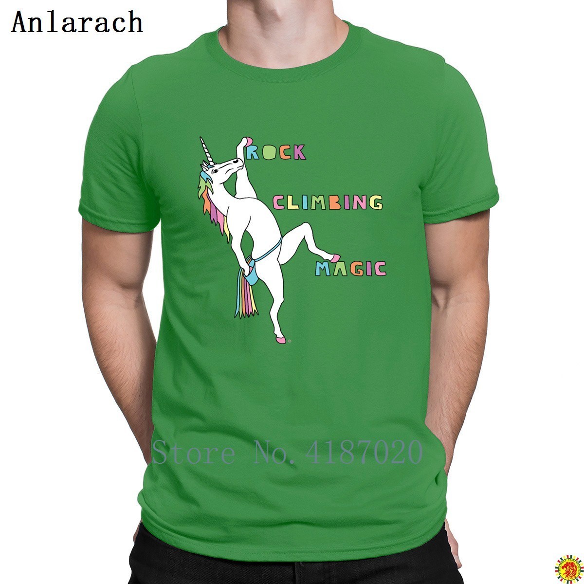 Rock Climbings Magic Unicorn Outline Tshirts Letter Sunlight Stylish Creature T Shirt For Men Casual Gift HipHop Top Crew Neck T200224