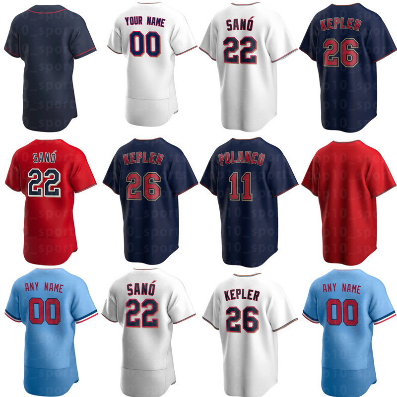 2022 Baseball Jerseys 25 Byron Buxton 11 Jorge Polanco 22 Miguel Sanó Jersey 4 Carlos Correa 26 Max Kepler 24 Gary Sanchez 15 Gio Urshela 2 Arraez Custom Player Flex base, Women's color 3
2022 Baseball Jerseys 25 Byron Buxton 11 Jorge Polanco 22 Miguel Sanó Jersey 4 Carlos Correa 26 Max Kepler 24 Gary Sanchez 15 Gio Urshela 2 Arraez Custom Player Flex base, Women's color 3