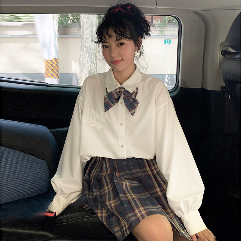 2021 New Harajuku Long Tops and Women's Blouses Fall Korean Lolita White Style Blue Shirt Schoolgirl Sweet Clothes R43m, Sky blue
2021 New Harajuku Long Tops and Women's Blouses Fall Korean Lolita White Style Blue Shirt Schoolgirl Sweet Clothes R43m, Sky blue