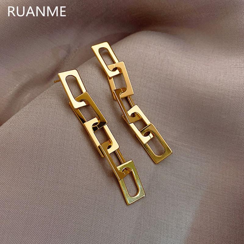 Stud Pingente Retrô De Metal Para Mulheres, Brincos Longos Com Corrente Metal, Joias Originais Da Moda Coreana, Festa Natal, Hi, Golden;silver
Stud Pingente Retrô De Metal Para Mulheres, Brincos Longos Com Corrente Metal, Joias Originais Da Moda Coreana, Festa Natal, Hi, Golden;silver