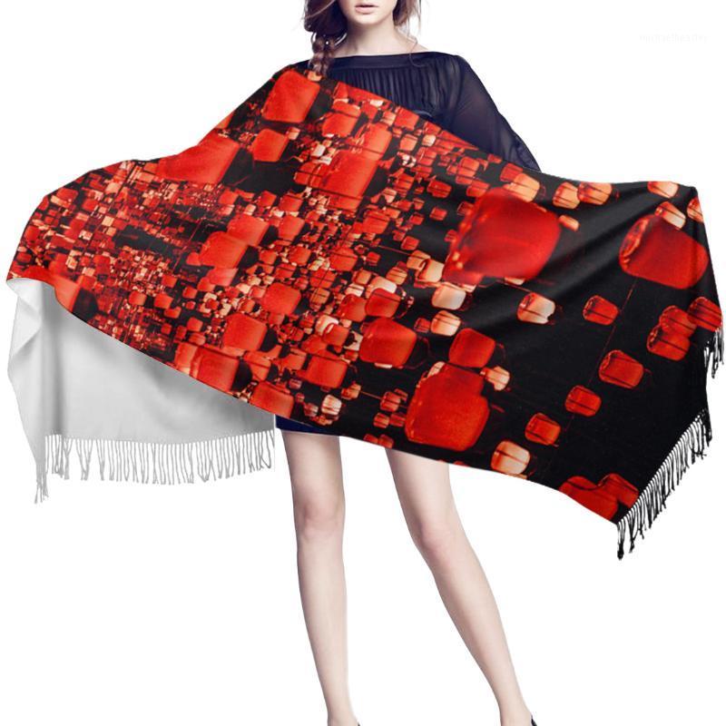 Scarves Women Cashmere Scarf Autumn Winter Hijab Wrap Red Lantern Mirror Black Art Printed Shawls Headband Summer Ladies
Scarves Women Cashmere Scarf Autumn Winter Hijab Wrap Red Lantern Mirror Black Art Printed Shawls Headband Summer Ladies