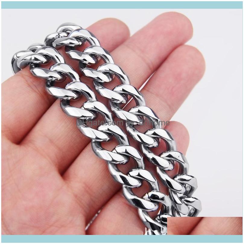 Chains Necklaces & Pendants Jewelrychains 12Mm Charming 316L Stainless Steel Sier Color Cuban Curb Chain Mens Womens Necklace Or Bracelet Ba
Chains Necklaces & Pendants Jewelrychains 12Mm Charming 316L Stainless Steel Sier Color Cuban Curb Chain Mens Womens Necklace Or Bracelet Ba