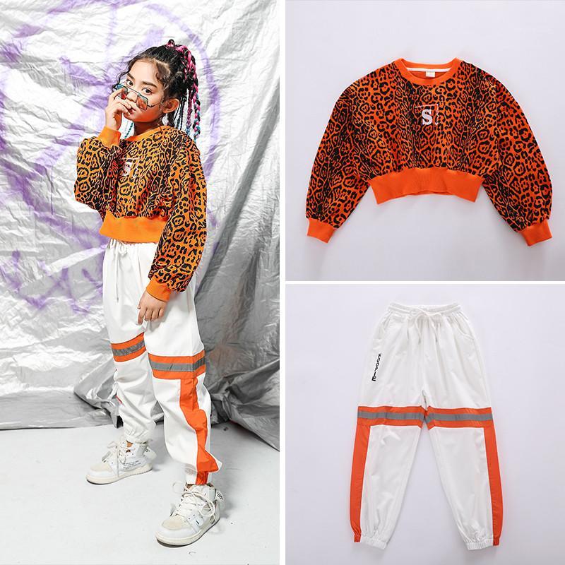 Hip Hop Costume Girls Leopard Crop Top Hooded Jogger Trousers Kids Dance Costumes For Jazz Street Performance Set 110-180cm1, Set 1
Hip Hop Costume Girls Leopard Crop Top Hooded Jogger Trousers Kids Dance Costumes For Jazz Street Performance Set 110-180cm1, Set 1