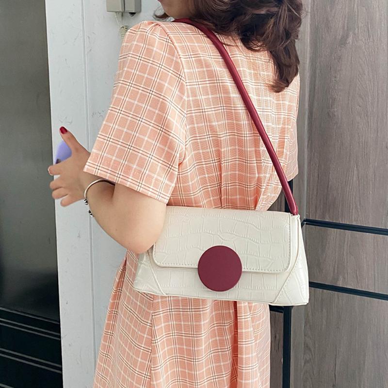 Fashion Stone Pattern Women Handbag Totes PU Leather Portable Lady Retro Casual Round Buckle Underarm Shoulder Bags, White
Fashion Stone Pattern Women Handbag Totes PU Leather Portable Lady Retro Casual Round Buckle Underarm Shoulder Bags, White