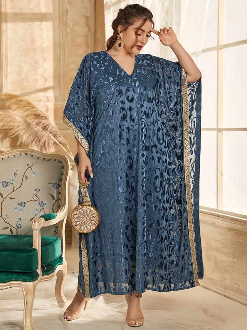 Plus Size Dresses 2021 Autumn Fashion Stitching Elegant Office Maxi Dress Modest Muslim Robe African Abaya Woman Blue, Black
Plus Size Dresses 2021 Autumn Fashion Stitching Elegant Office Maxi Dress Modest Muslim Robe African Abaya Woman Blue, Black
