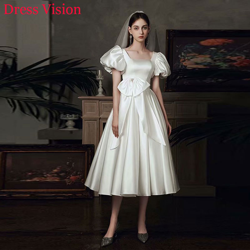 2021 Arrival Wedding Vestidos Vestido De Noiva Es for Women Satin y Short Sleeves Quarter Collar Kujn, Same as image
2021 Arrival Wedding Vestidos Vestido De Noiva Es for Women Satin y Short Sleeves Quarter Collar Kujn, Same as image