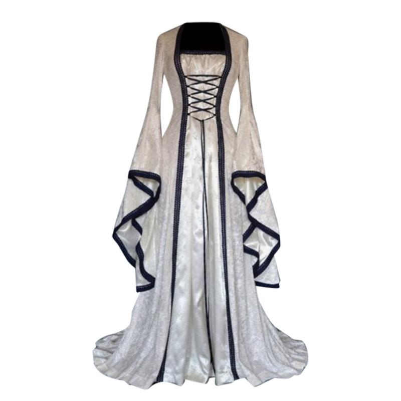 Casual Dresses Halloween Women European Medieval Retro Court Princress Cosplay Costume Long Dress Elegant Witch Square Collar Masquerade Wea, Black
Casual Dresses Halloween Women European Medieval Retro Court Princress Cosplay Costume Long Dress Elegant Witch Square Collar Masquerade Wea, Black
