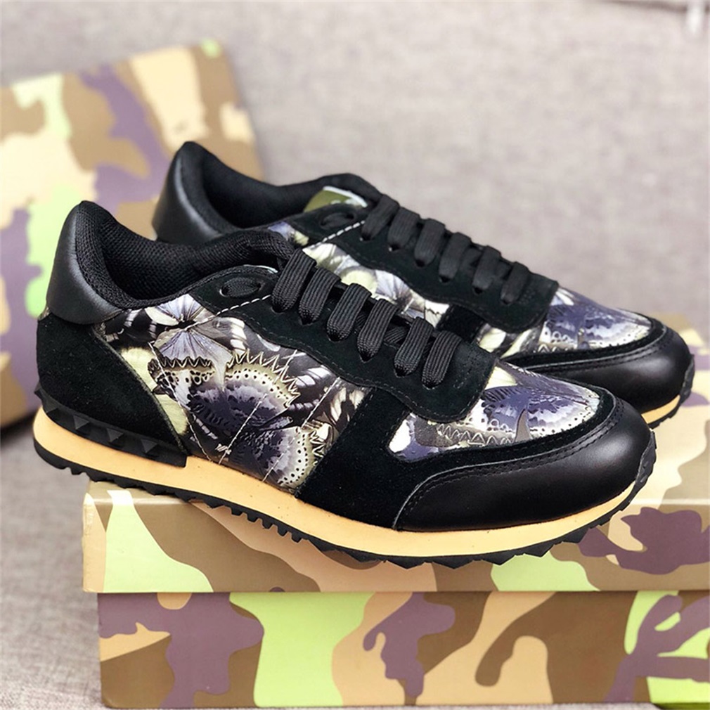 Luxury Designer Man Women Casual Shoes Camouflage Leather Mesh Patchwork Sneakers Sports Shoe Lightweight Soled Top Quality Size 36-46 Reaso, Black
Luxury Designer Man Women Casual Shoes Camouflage Leather Mesh Patchwork Sneakers Sports Shoe Lightweight Soled Top Quality Size 36-46 Reaso, Black