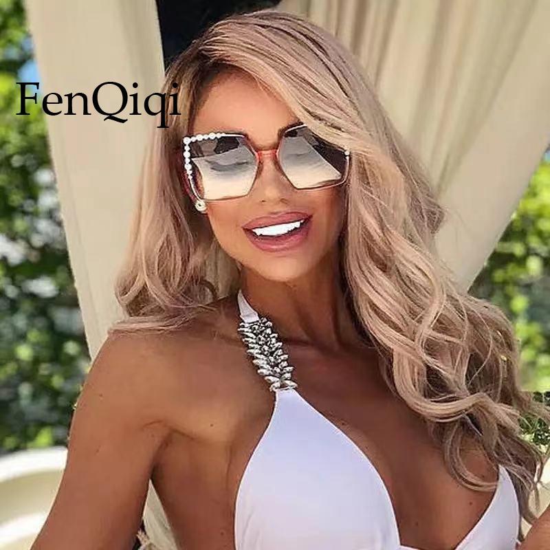 Sunglasses 2021 Luxury Pearl Gradient Women Brand Designer Oversized Square Ladies UV400
Sunglasses 2021 Luxury Pearl Gradient Women Brand Designer Oversized Square Ladies UV400