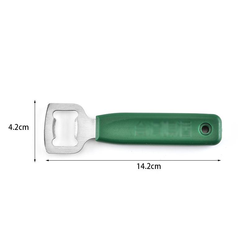 2021Stainless Steel Portable Green Creative Special Shape Flat Handle Corkscrew Bottle Opener Kitchen Supplies Free shipping