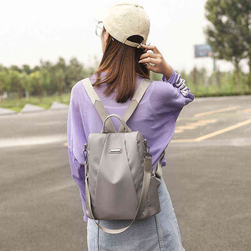 Fashion Anti-theft School Bag for Girls Multifunction Waterproof Backpack Casual Shoulder Travel Bags Ladies Bagpack Mochilas Y1105