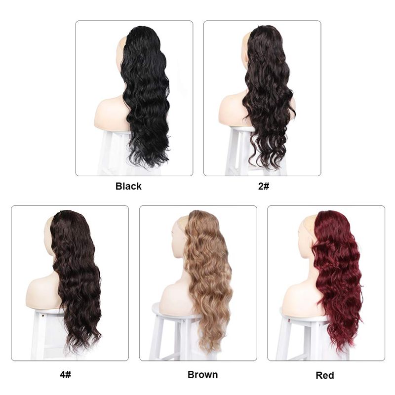 wig 24inch high temperature silk body wave natural synthetic hair wigs women wigs