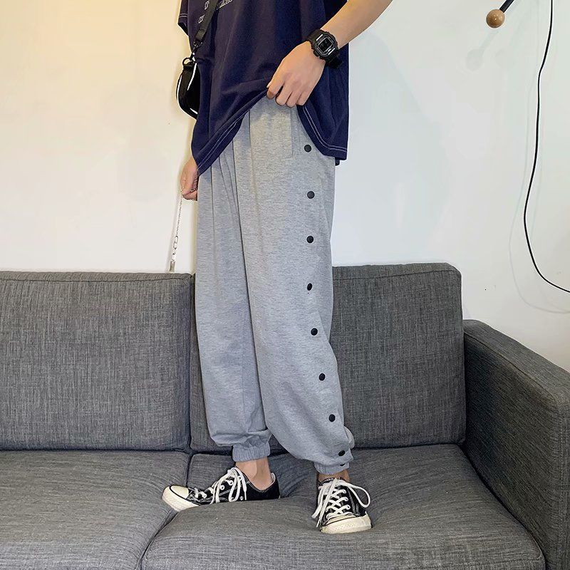 2021 New Autumn Winter Plus Veet Casual Men's Fashion Sweatpants Men Streetwear Loose Hip-hop Buttons Joggers Track Pants Mens 3u48, Gray plus velvet
2021 New Autumn Winter Plus Veet Casual Men's Fashion Sweatpants Men Streetwear Loose Hip-hop Buttons Joggers Track Pants Mens 3u48, Gray plus velvet