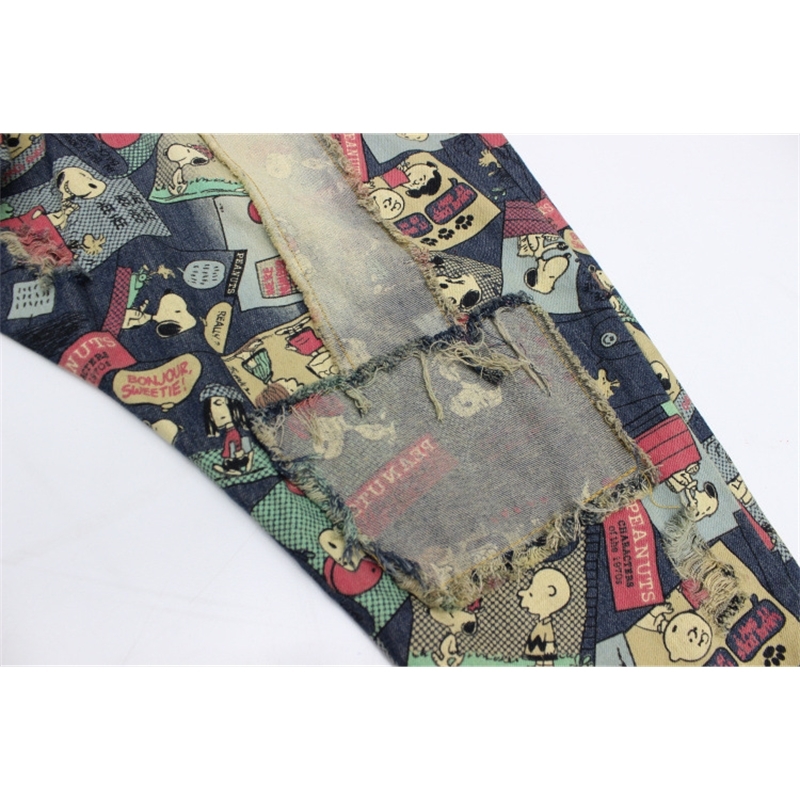 Pants Female Summer Plus Size Women Spring Harem Pants Print Loose Trousers High Elastic Waist Boyfriend Jeans Woman Korean T200521